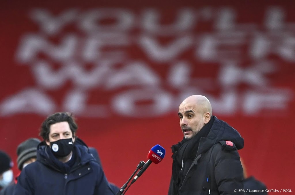Coach Guardiola rekent zich nog niet rijk bij Manchester City