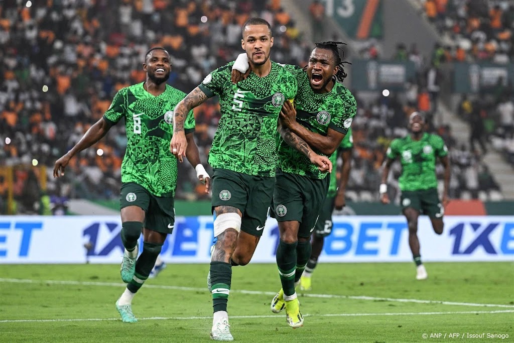 Nigeria naar finale Afrika Cup na moeizame winst op Zuid-Afrika
