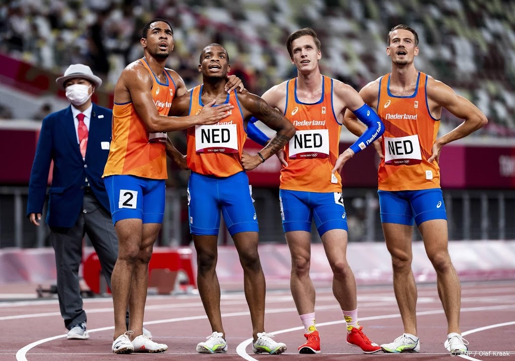 Estafettemannen 4x400 meter stunten met zilver