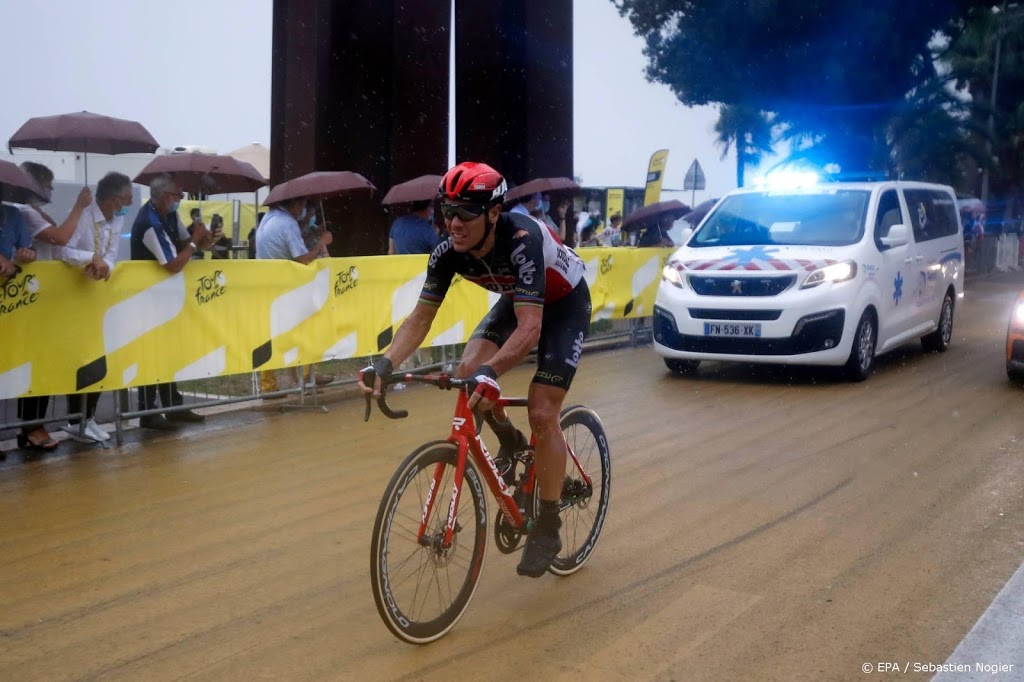 Gilbert kijkt weer vooruit na val in Tour