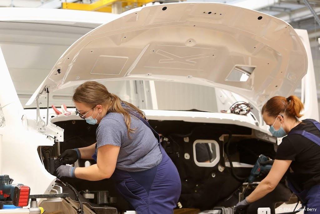 Productie Duitse industrie gekrompen