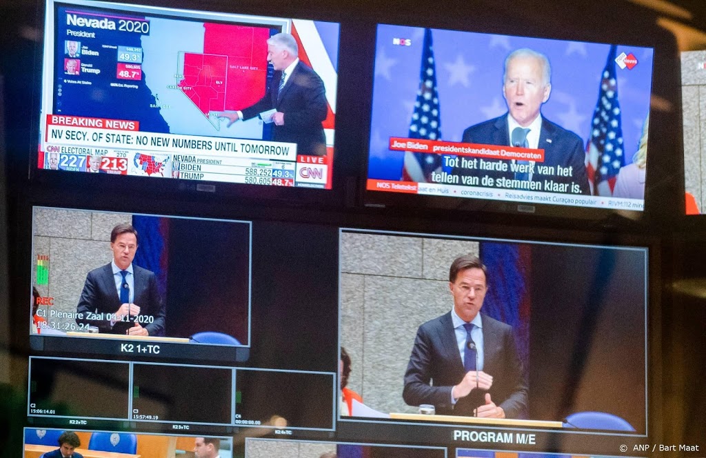 Rutte feliciteert Biden en Harris met verkiezingswinst