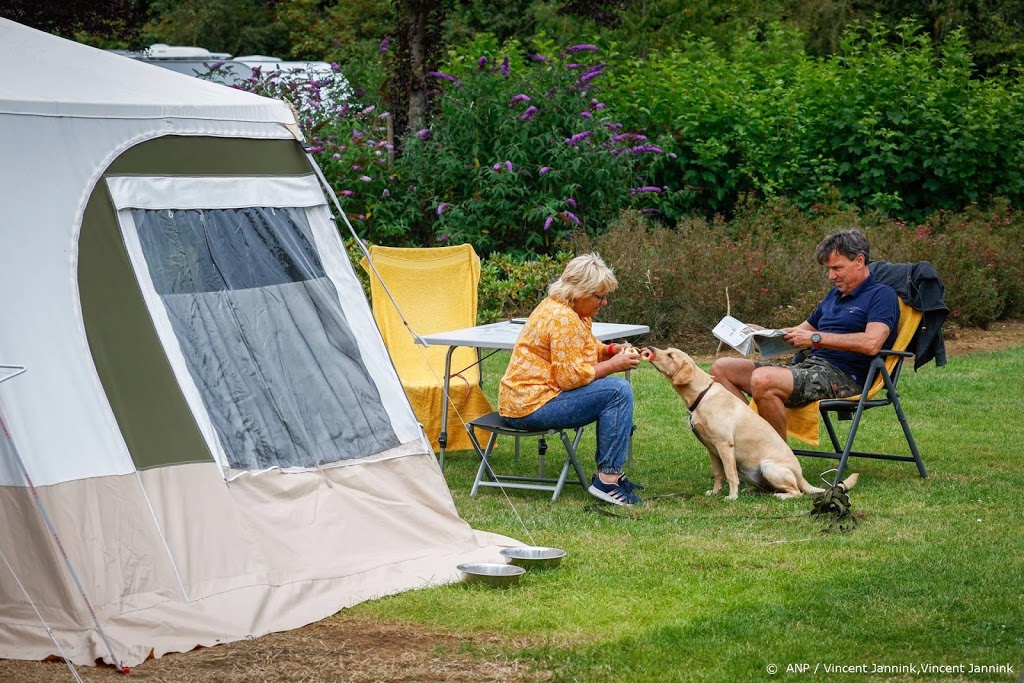 Binnenlandse toerist bezorgde Nederlandse campings drukke zomer