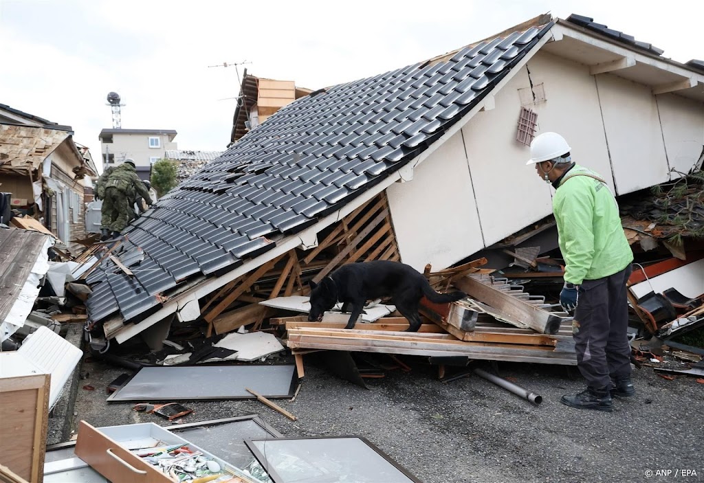 Dodental aardbeving Japan naar 161