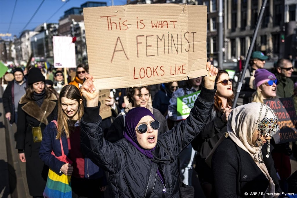 Demonstratie in Utrecht op Internationale Vrouwendag