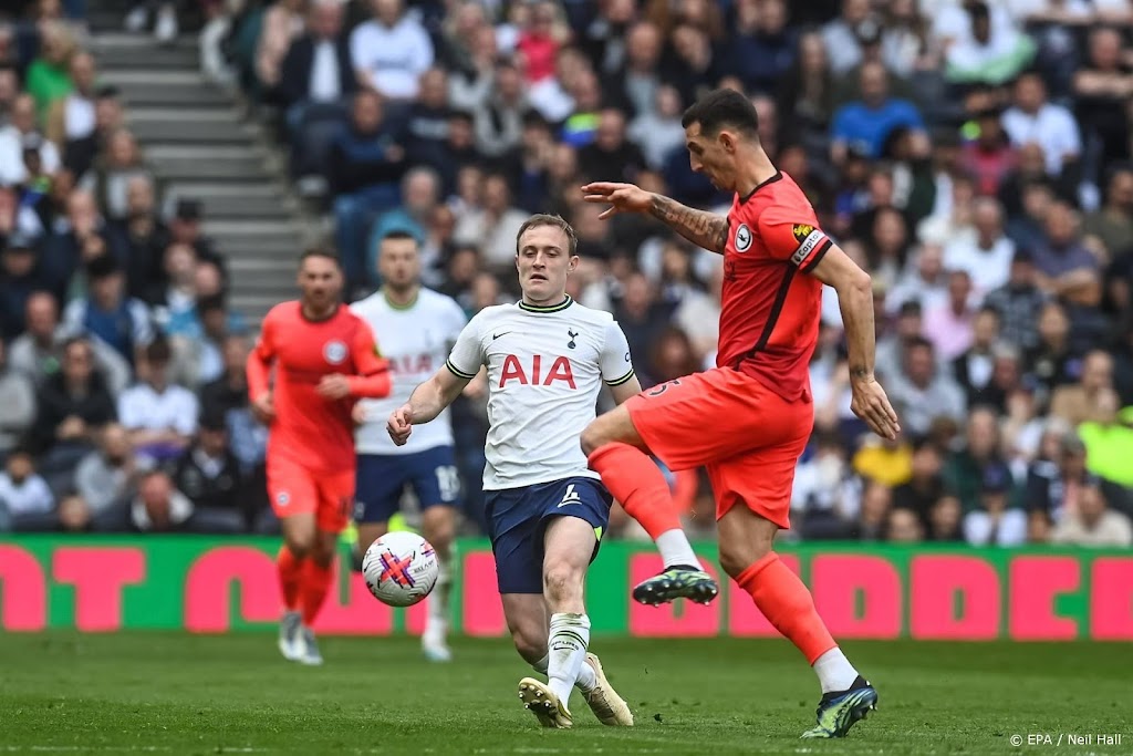 Tottenham boekt zwaarbevochten zege op Brighton in strijd om CL