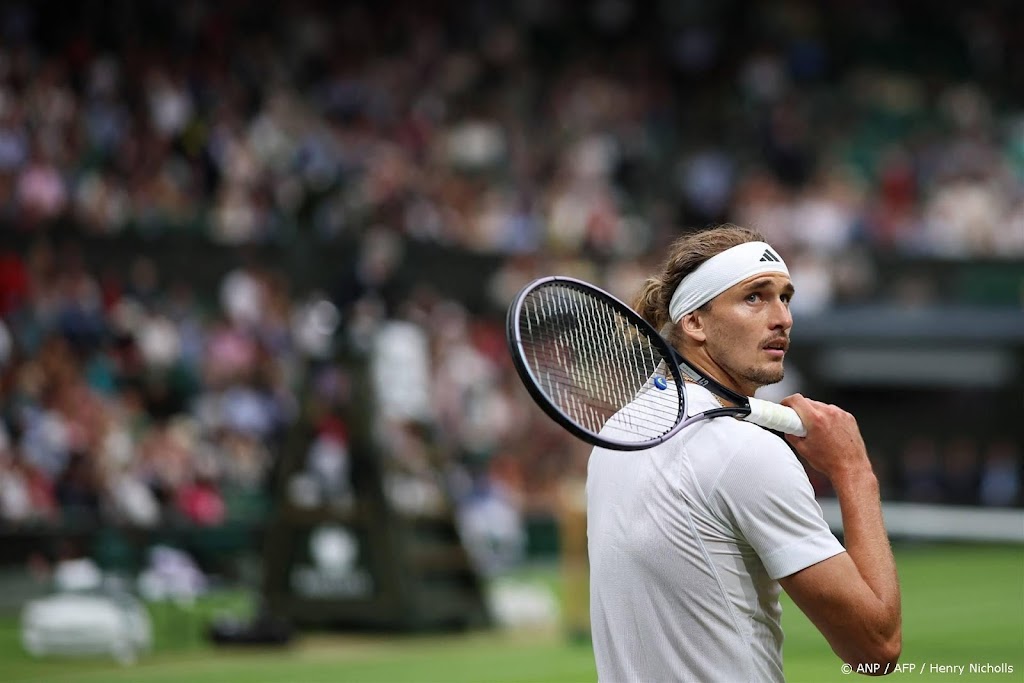 Tennisser Zverev na 2-0-voorsprong uitgeschakeld op Wimbledon