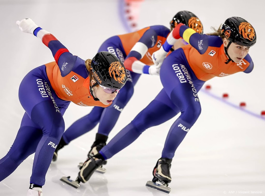 Schaatssters opnieuw Europees kampioen op ploegachtervolging