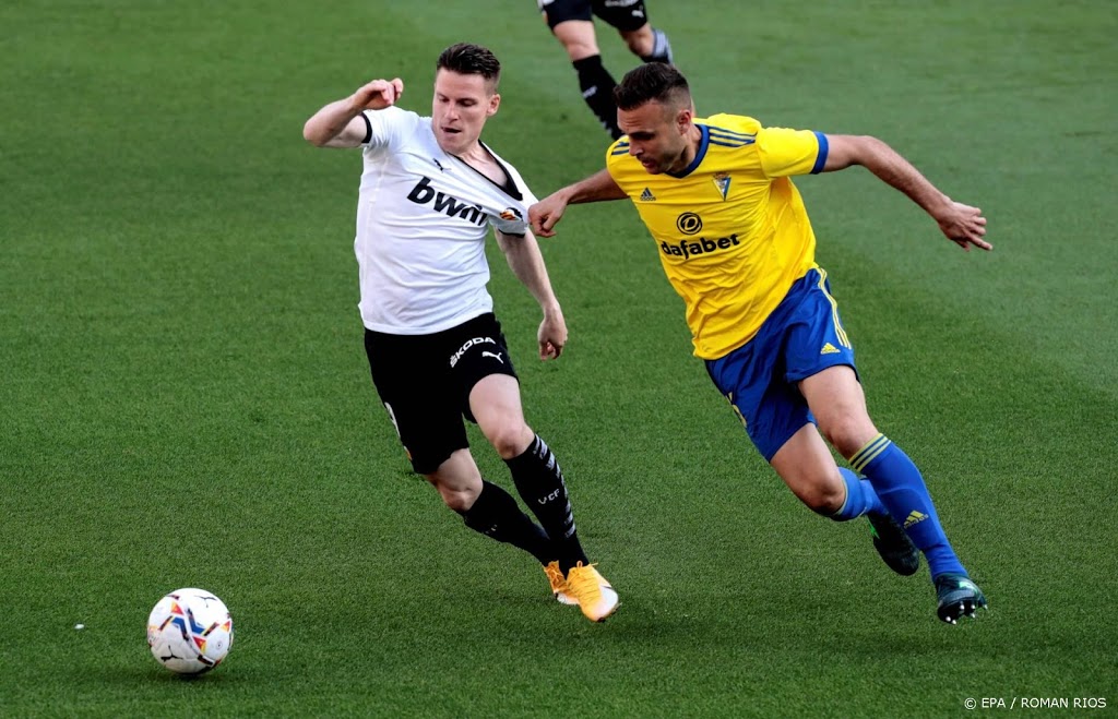 Spaanse Liga: geen bewijs racistische uitingen Cádiz-speler Cala