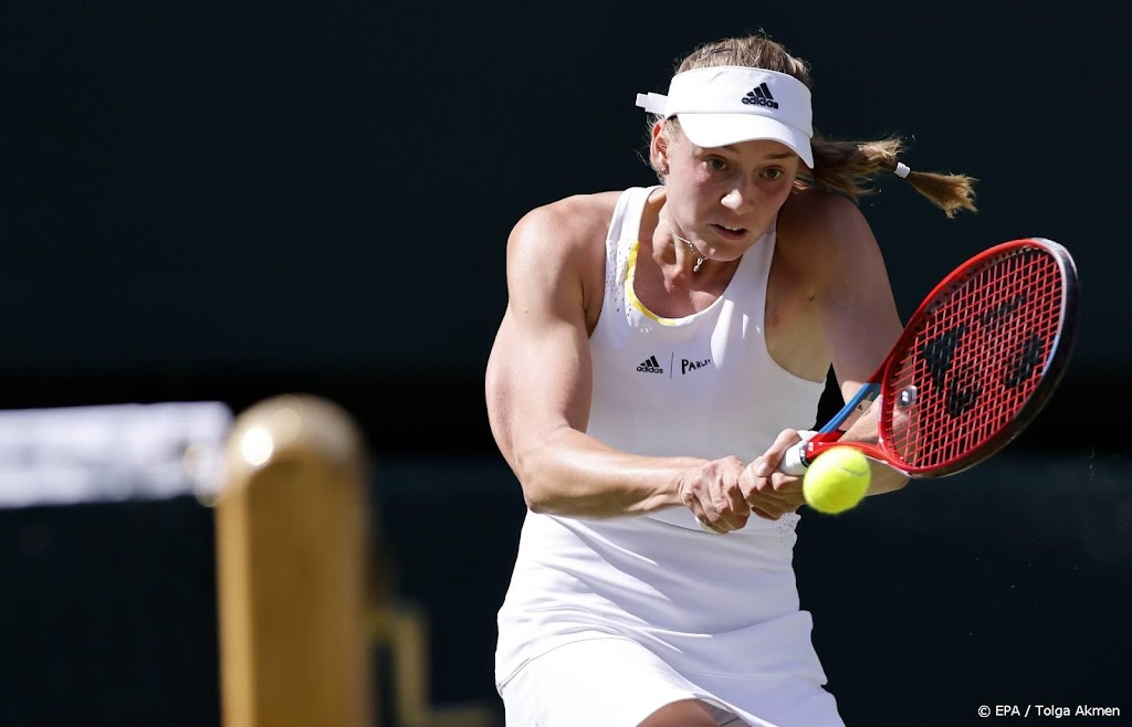 Tennisster Rybakina wint finale van Wimbledon