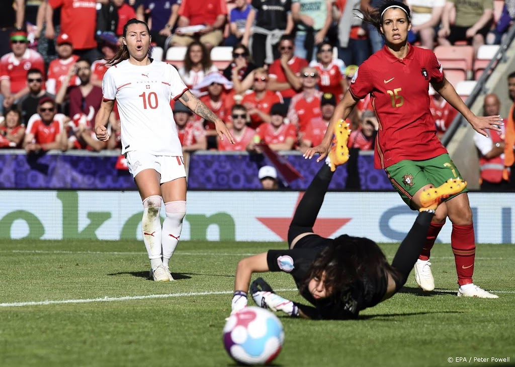 Gelijkspel voetbalsters Portugal en Zwitserland in poule Oranje
