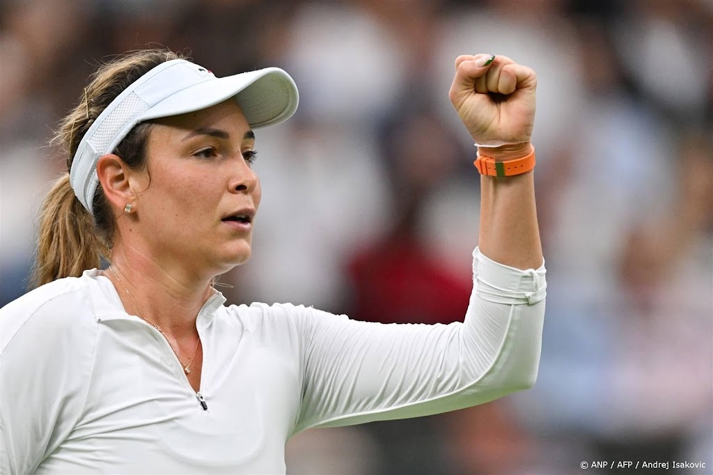 Tennisster Vekic voor het eerst naar laatste vier Wimbledon