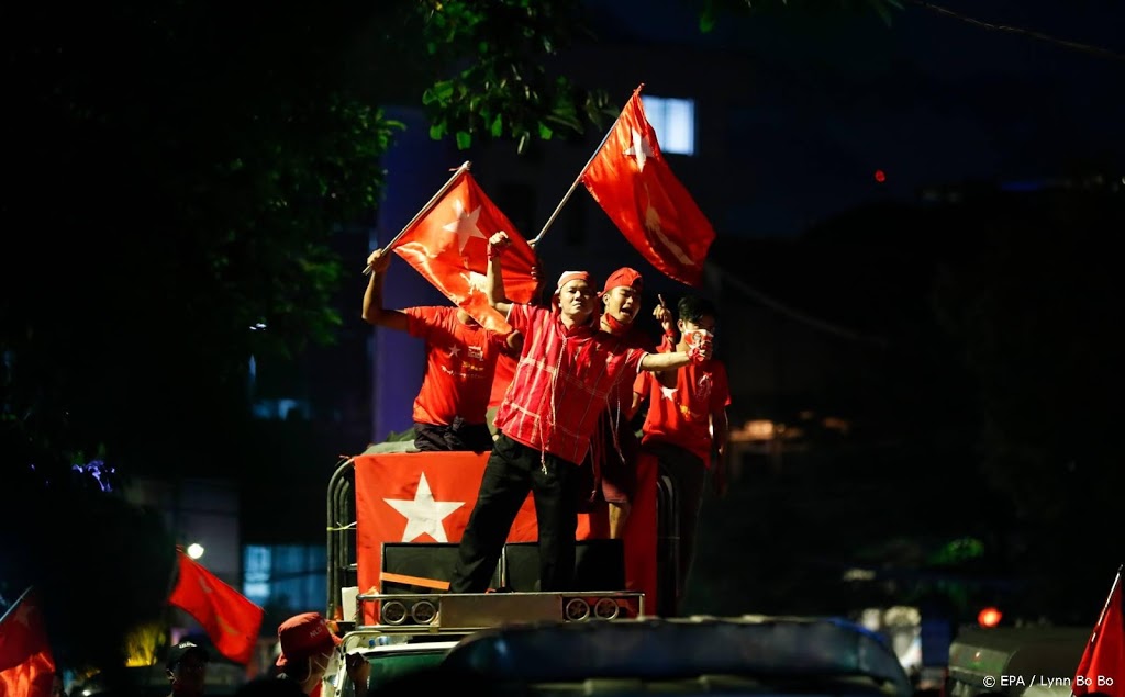 Partij Aung San Suu Kyi claimt verkiezingsoverwinning Myanmar