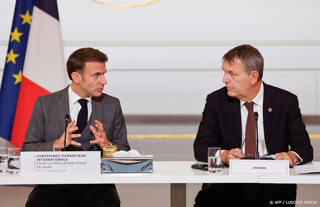 Macron op Gazatop: snel gevechtspauzes en werken aan bestand