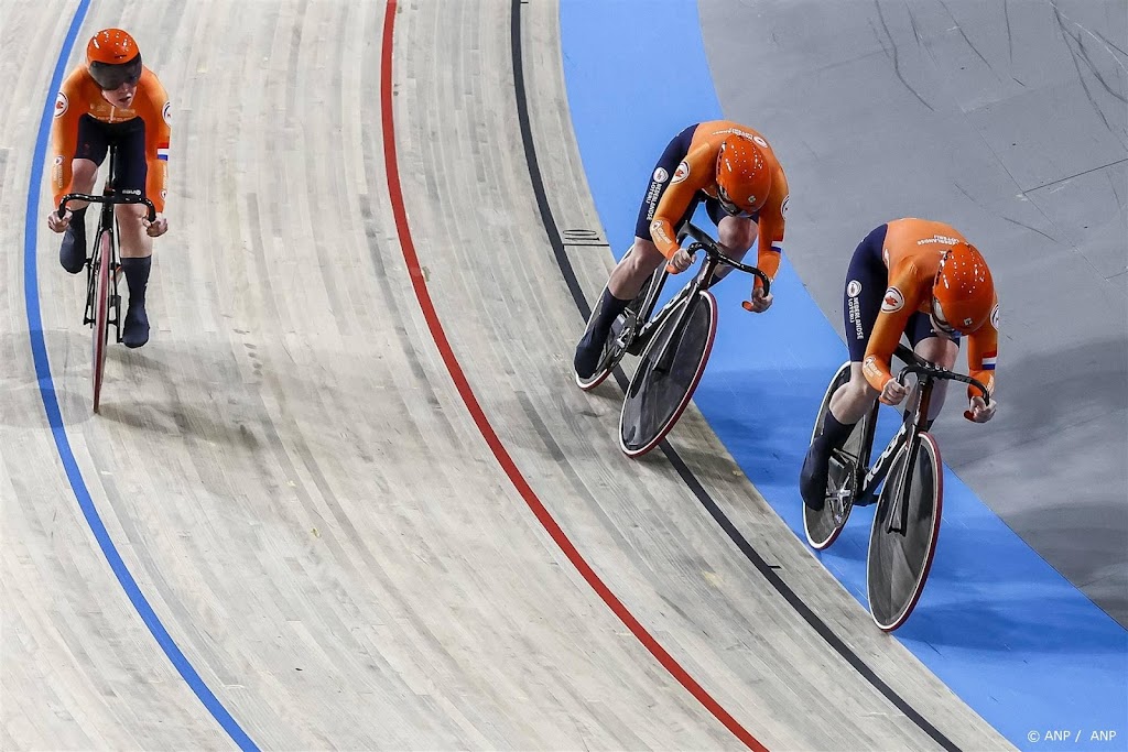 Baanrensters pakken brons op teamsprint EK