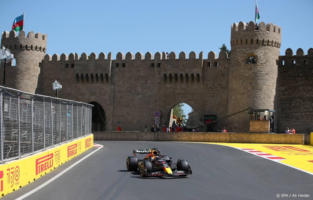 Derde tijd Verstappen in eerste training Azerbeidzjan