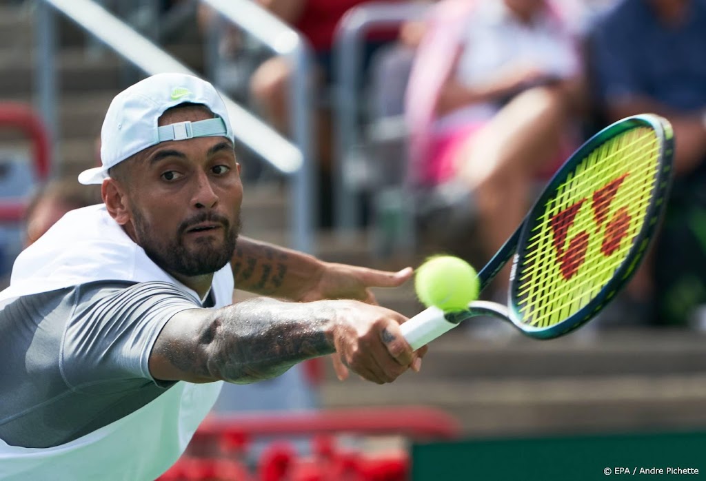 Tennisser Kyrgios is Medvedev de baas in Montreal