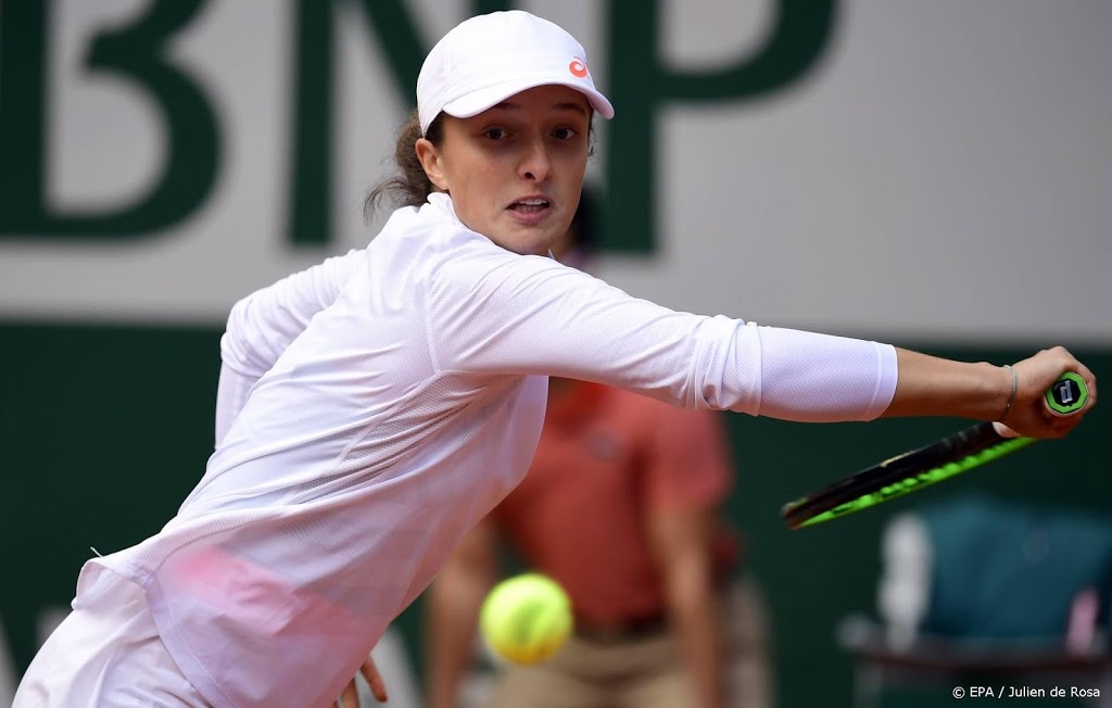 Tennissensatie Swiatek dankt vader: hij heeft me alles geleerd