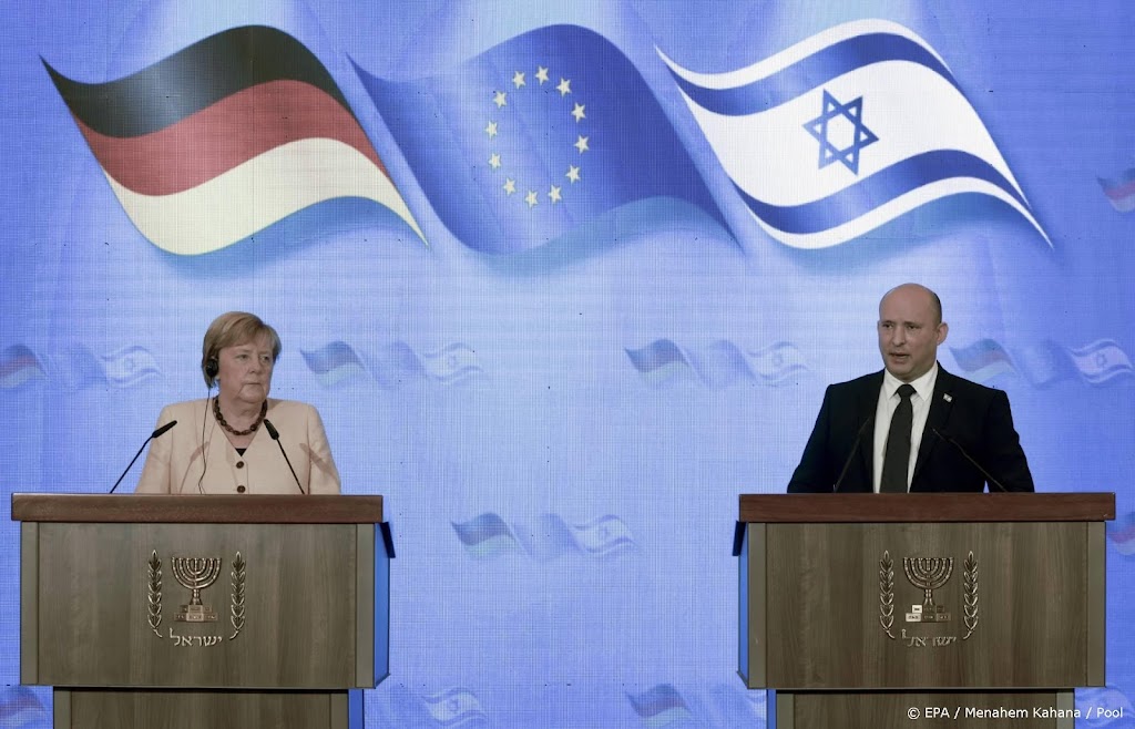 Merkel: veiligheid Israël blijft topprioriteit voor Duitsland