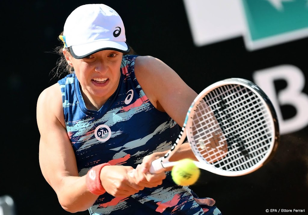 Tennisster Swiatek zet zegereeks na pauze voort in Rome