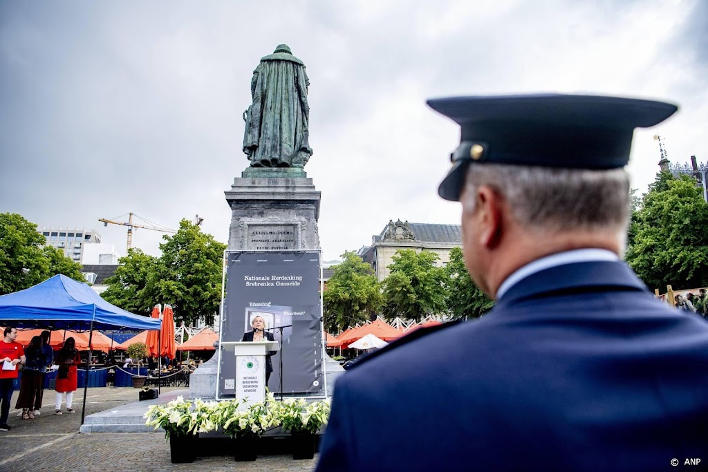 Herdenking van massamoord Srebrenica in Den Haag