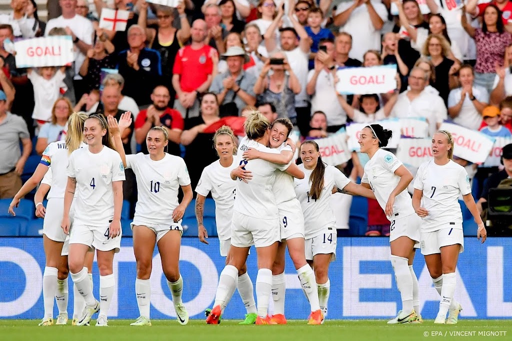 Voetbalsters Engeland overrompelen Noorwegen op EK met recordzege