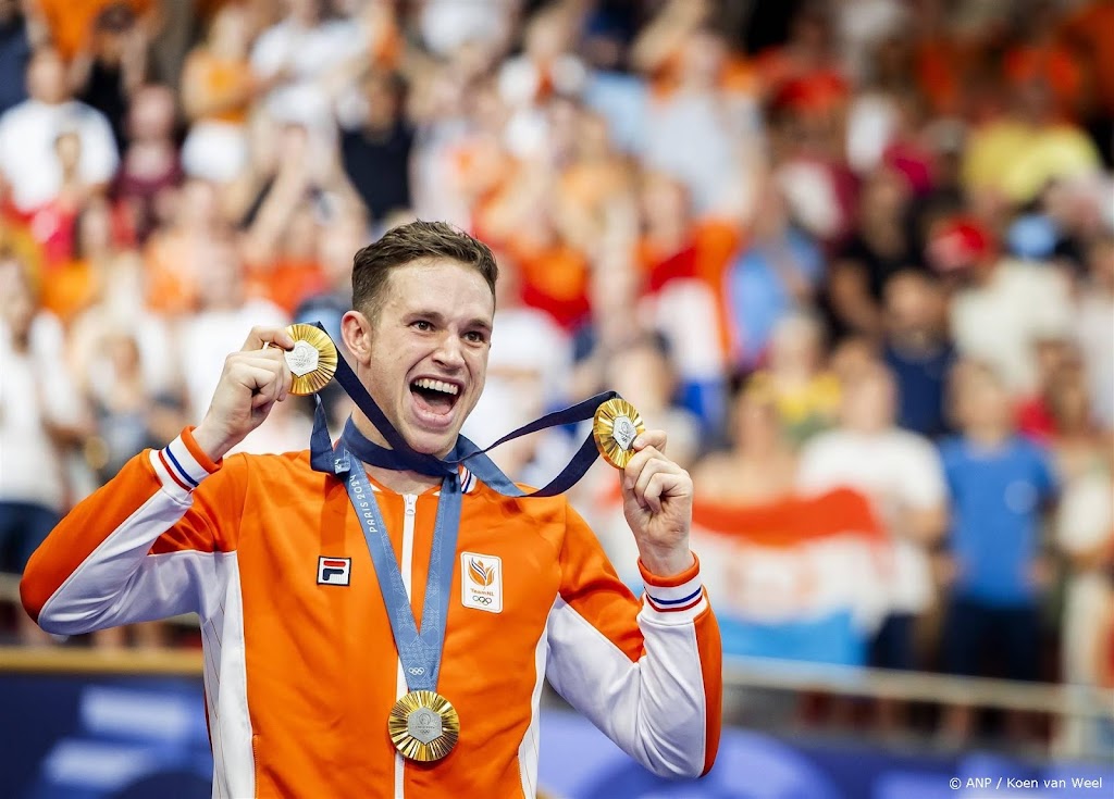 Lavreysen werd emotioneel bij Wilhelmus na 'heel grote droom'