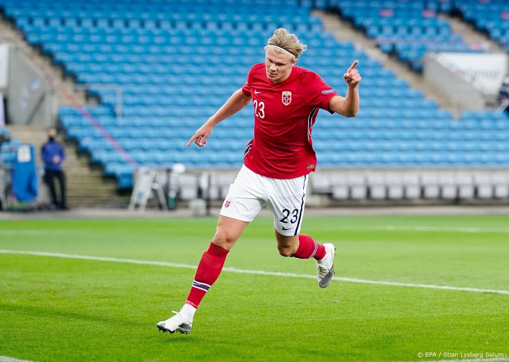 Eerste hattrick Haaland voor Noorwegen