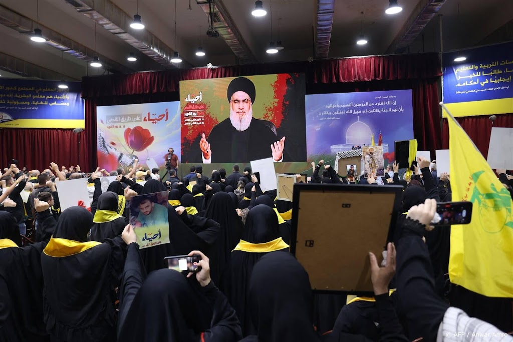 Hezbollahleider prijst Iraanse steun voor verzet tegen Israël