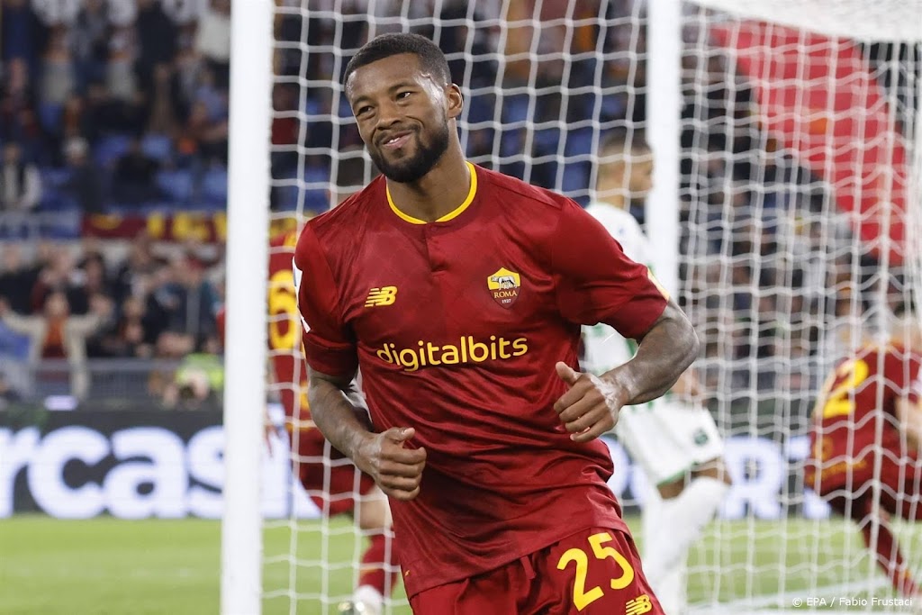 Wijnaldum scoort in blessuretijd voor verliezend AS Roma