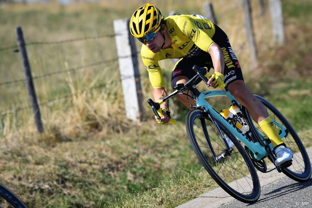 Geletruidrager Roglic: rustig dagje, vergeet het maar