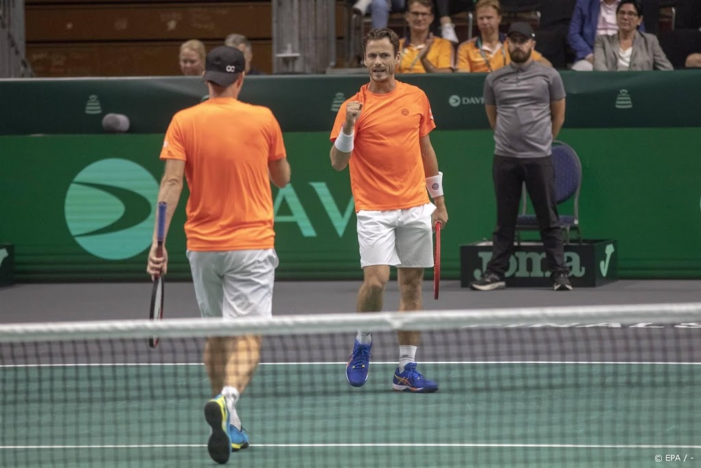 Tennissers verslaan Finland in eerste duel Daviscup Finals