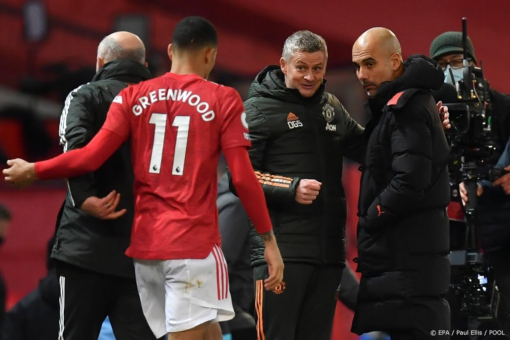 Solskjaer en Guardiola tevreden ondanks doelpuntloos gelijkspel