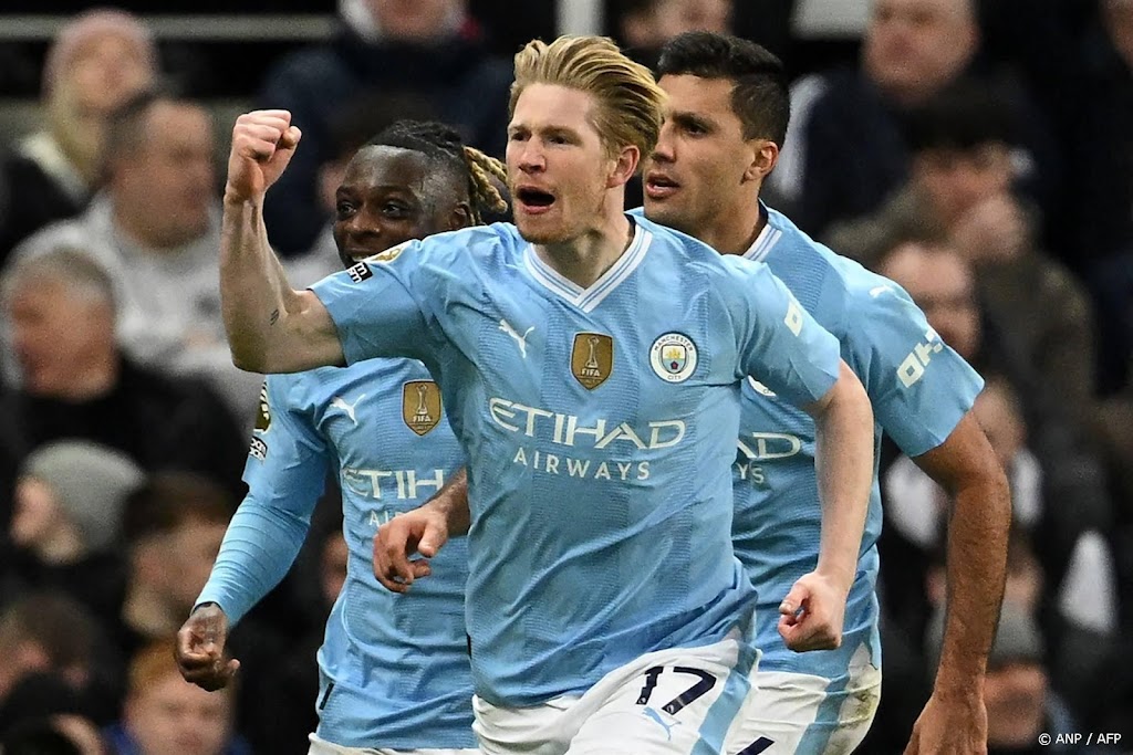Invaller De Bruyne leidt City naar zege in Newcastle