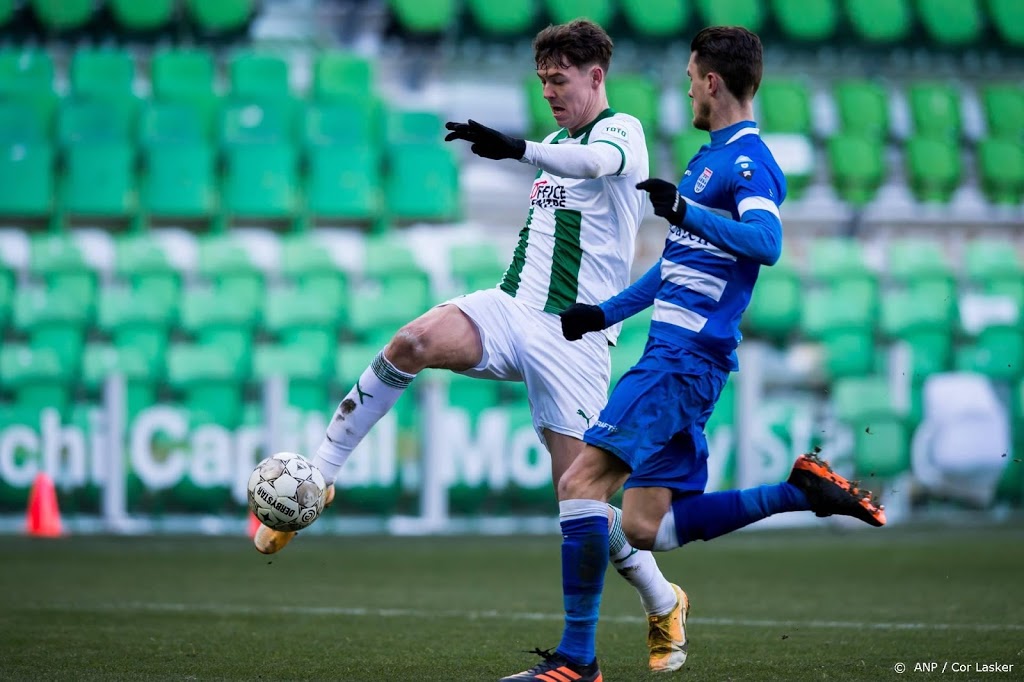 FC Groningen rekent in vrieskou af met PEC Zwolle: 1-0