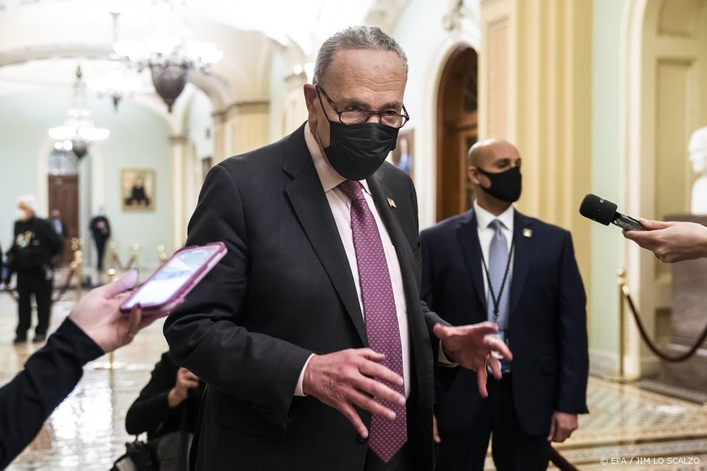 Leider Democraten in Senaat noemt vrijspraak Trump een 'schande'
