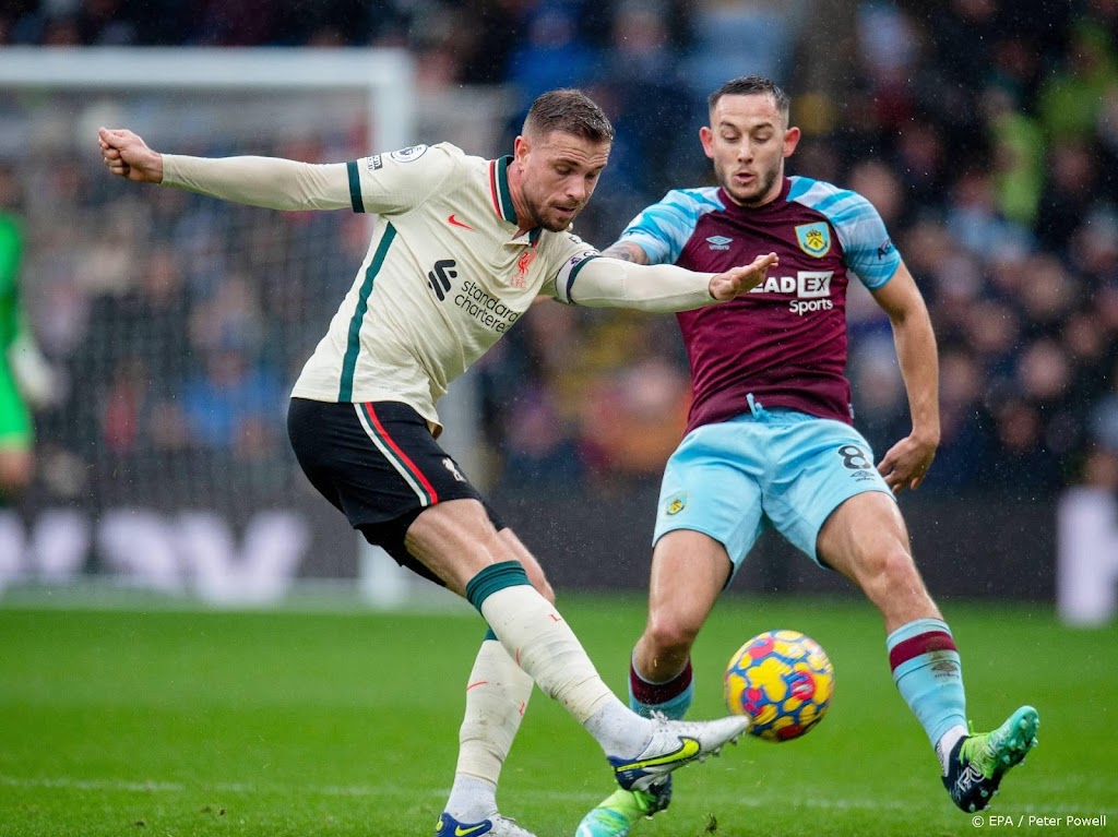 Liverpool wint zonder te overtuigen nipt bij Burnley