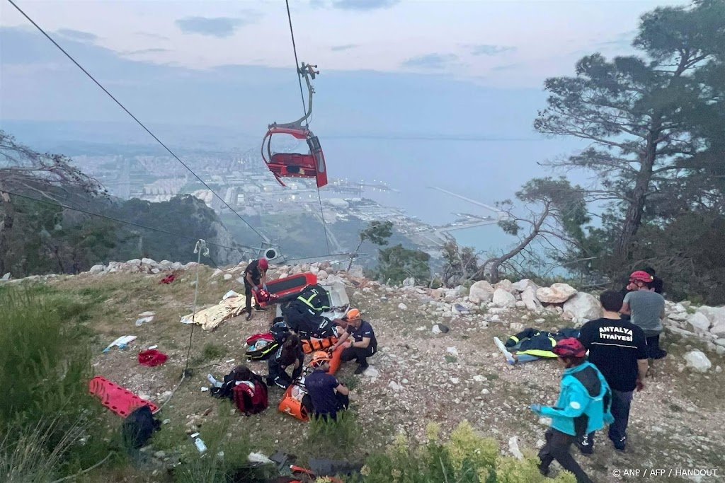 Dode en gewonden bij ongeval met kabelbaan in Turkije