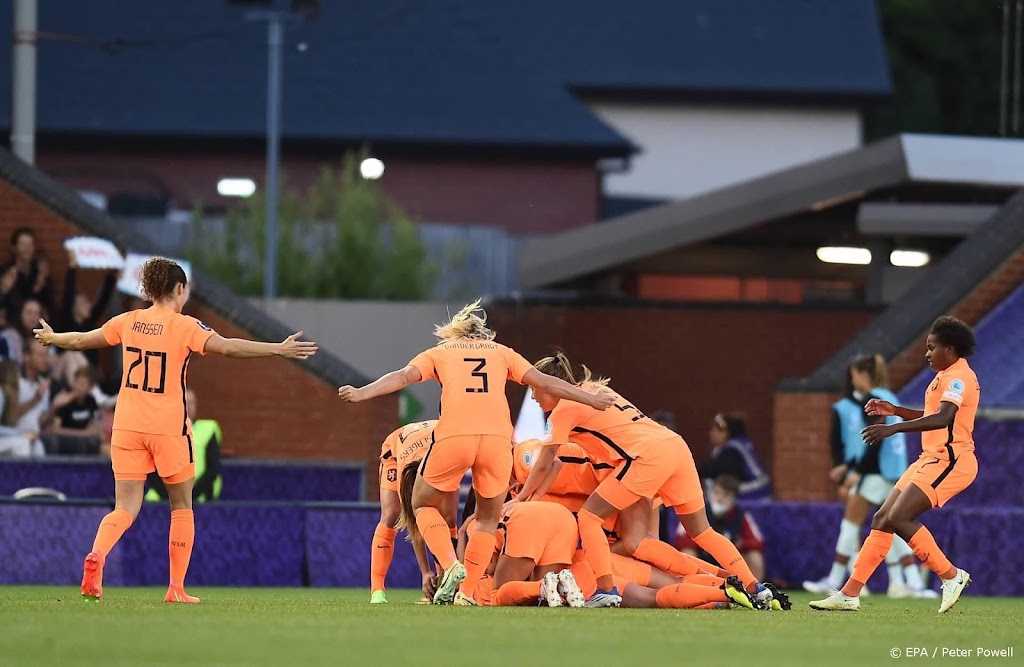 Voetbalsters Oranje winnen op EK van Portugal