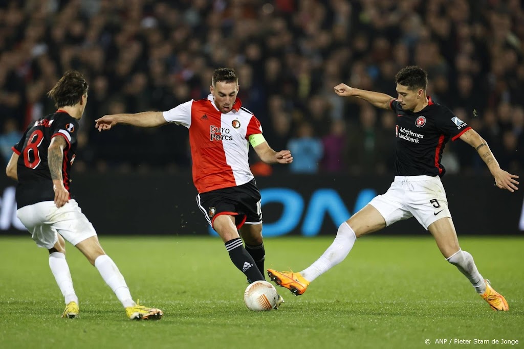Feyenoord speelt opnieuw gelijk tegen FC Midtjylland