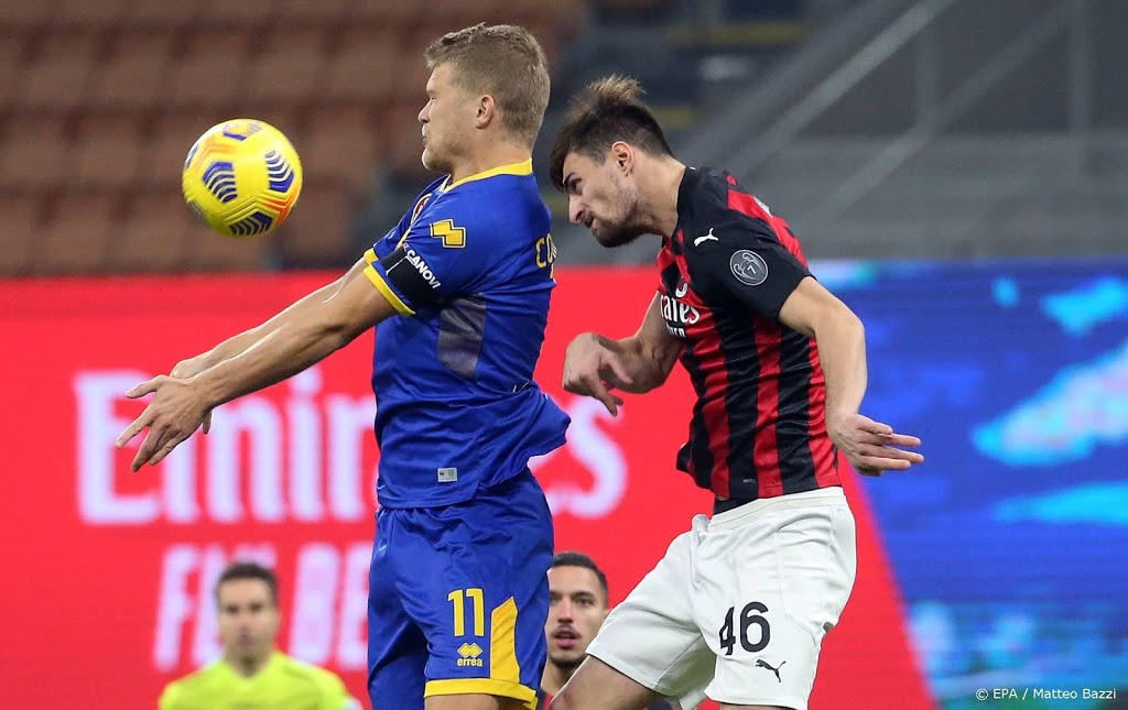 AC Milan weet eerste nederlaag ternauwernood af te wenden