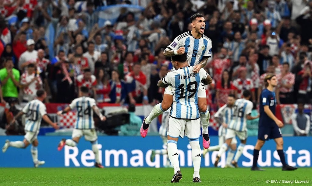 Argentinië als eerste ploeg naar WK-finale na zege op Kroatië