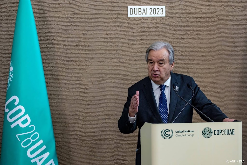 Guterres: het tijdperk van fossiele brandstof moet stoppen