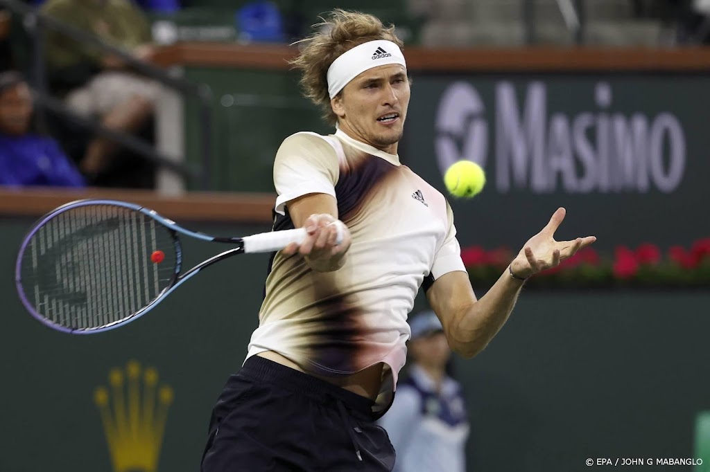 Tennisser Zverev vroeg uitgeschakeld in Indian Wells