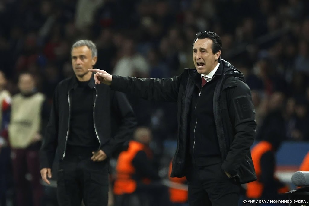 Coach Emery van Aston Villa gelooft nog in stunt tegen PSG