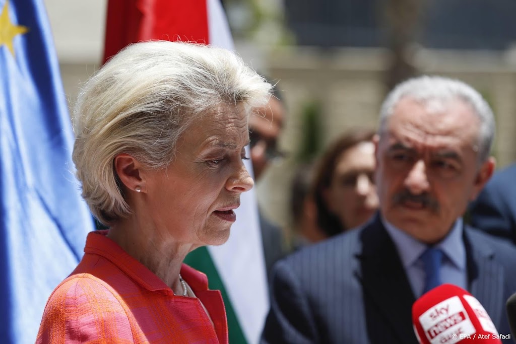 Von der Leyen in Israël om te praten over gas voor Europa