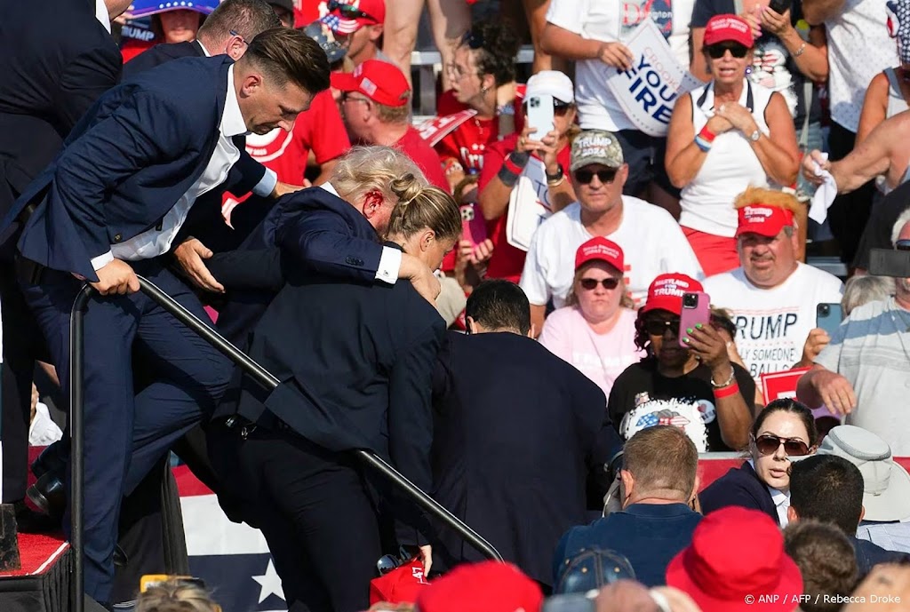 Trump na schietpartij aangekomen in New Jersey