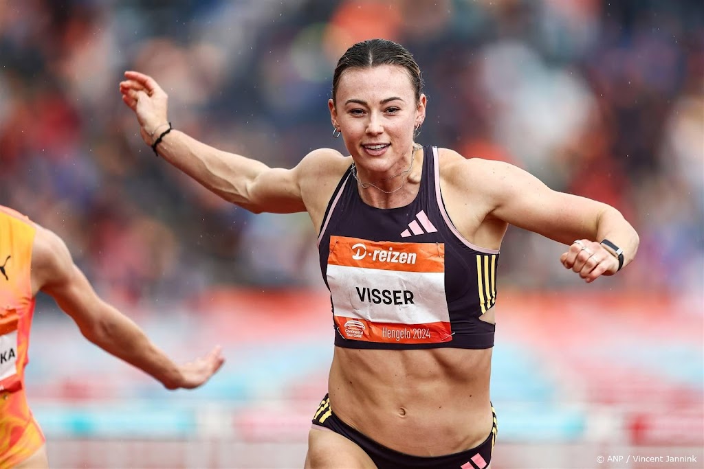 Atlete Visser loopt opnieuw Nederlands record op 100 meter horden