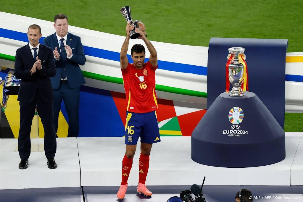Spanjaard Rodri verkozen tot beste speler van EK