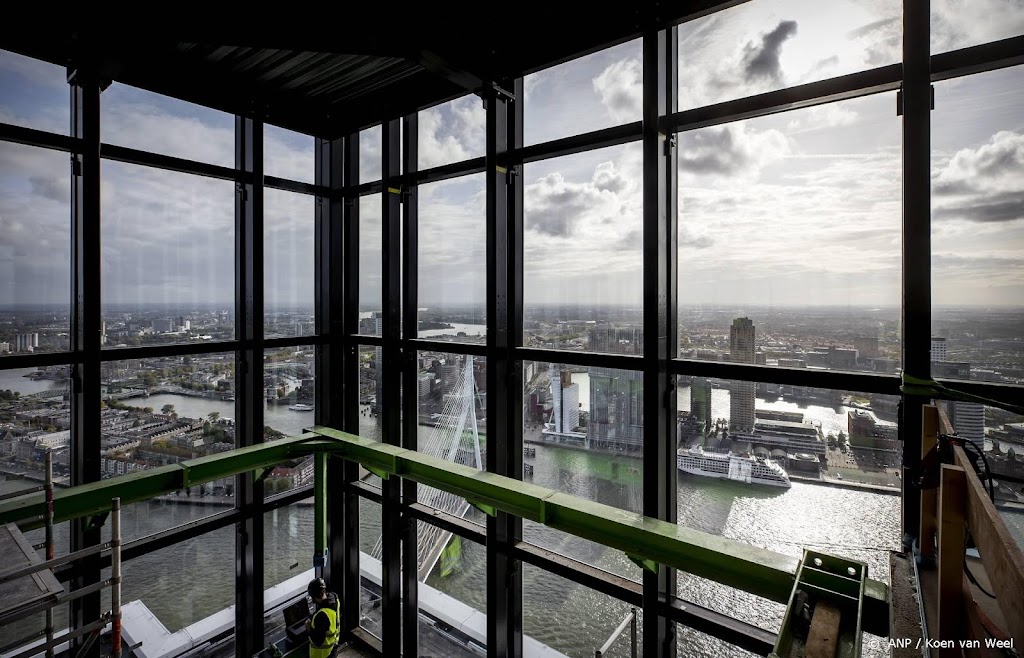 Woontoren Zalmhaven bereikt 215 meter, hoogste complex in Benelux